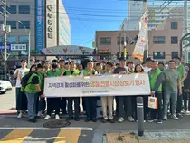 부평구시설관리공단 임직원 40여명, 추석 앞두고 전통시장 장보기