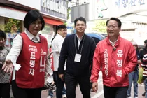 유정복 인천시장 후보, 계양산전통시장 방문… 