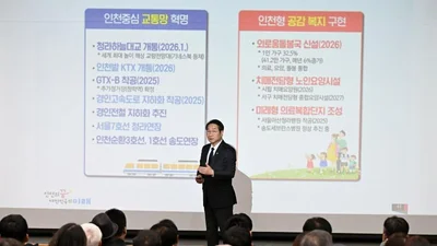 [포토] '생생톡톡! 애인소통' 유정복 인천시장, 2026 중구 연두방문