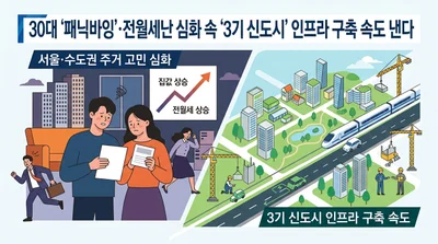 30대 '패닉바잉'·전월세난 심화 속 '3기 신도시' 인프라 구축 속도 낸다