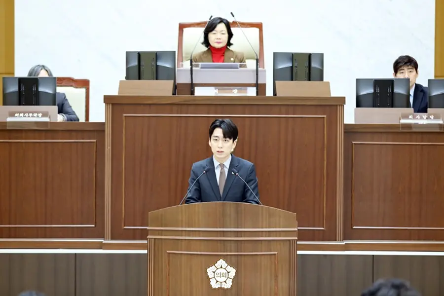 Park Min-hyup, Yeonsu District Councillor, Speaking for 5 Minutes (Provided by Yeonsu District Council)
