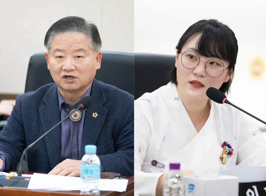좌측부터 김종배, 이단비 인천시의원