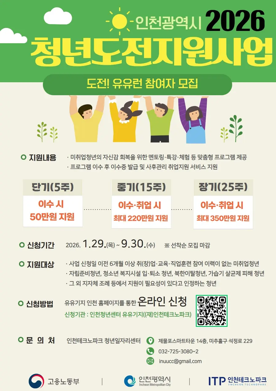 인천광역시 2026 청년도전지원사업