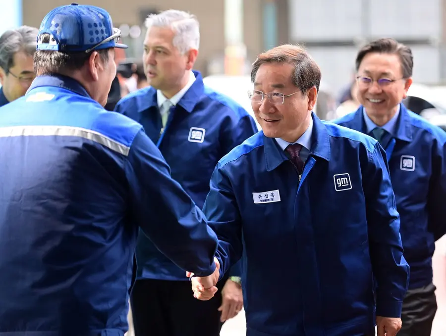 2023년 한국지엠 기업 방문한 유정복 인천시장