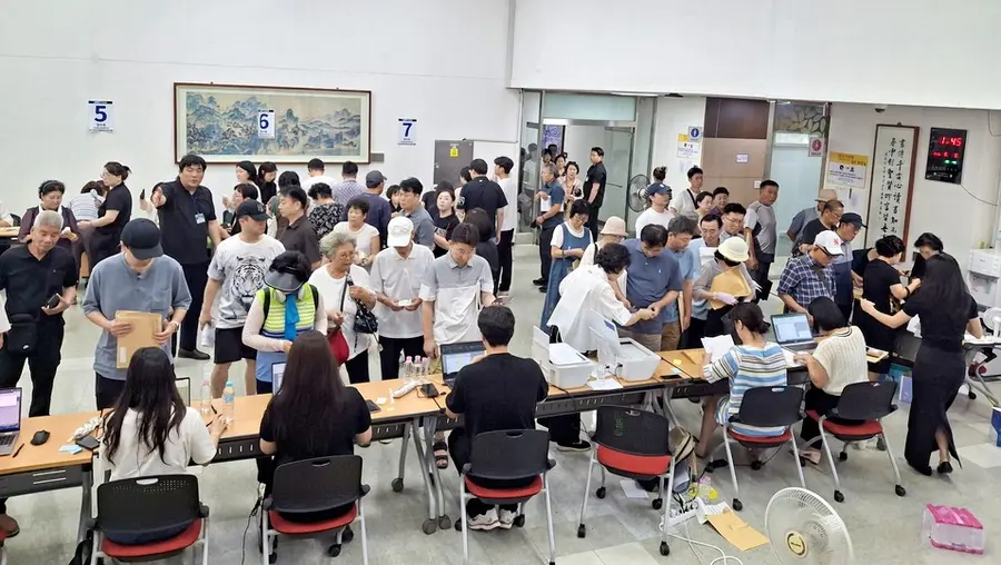 만수5구역 재개발정비사업조합설립추진위원회 주민총회 현장