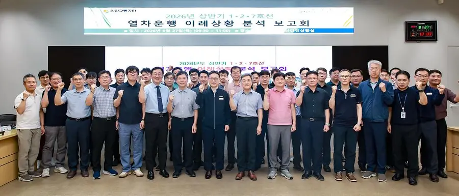 열차운행 이례상황 분석 보고회