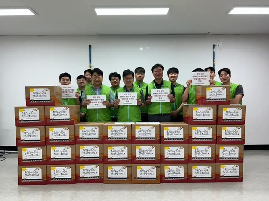 부평구시설관리공단, 추석 앞두고 장애인 가정 찾아 식료품·명절 인사 전달