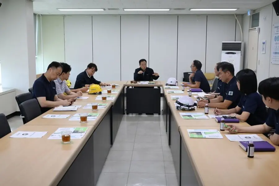 김성훈 이사장, 가좌사업소 하수처리장 방문