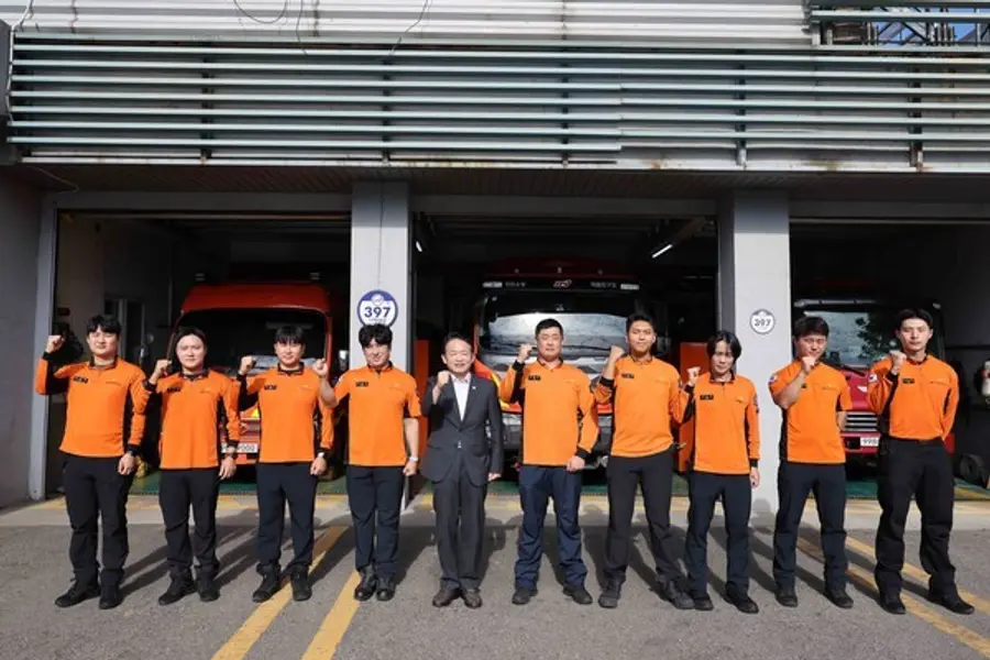 제물포소방서 찾은 김찬진 제물포구청장