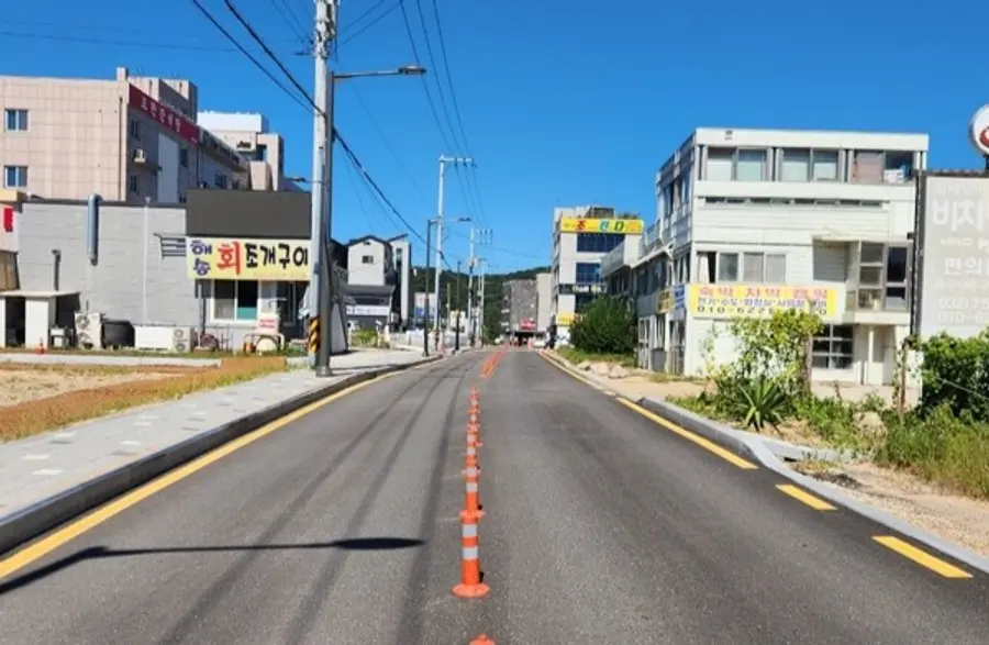 영종구 왕산해수욕장 해변도로