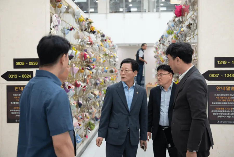 인천시설공단, 추석 앞두고 인천가족공원 안전 점검