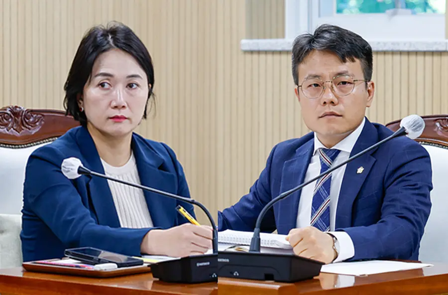 왼쪽부터 신지수, 박지상 계양구의원