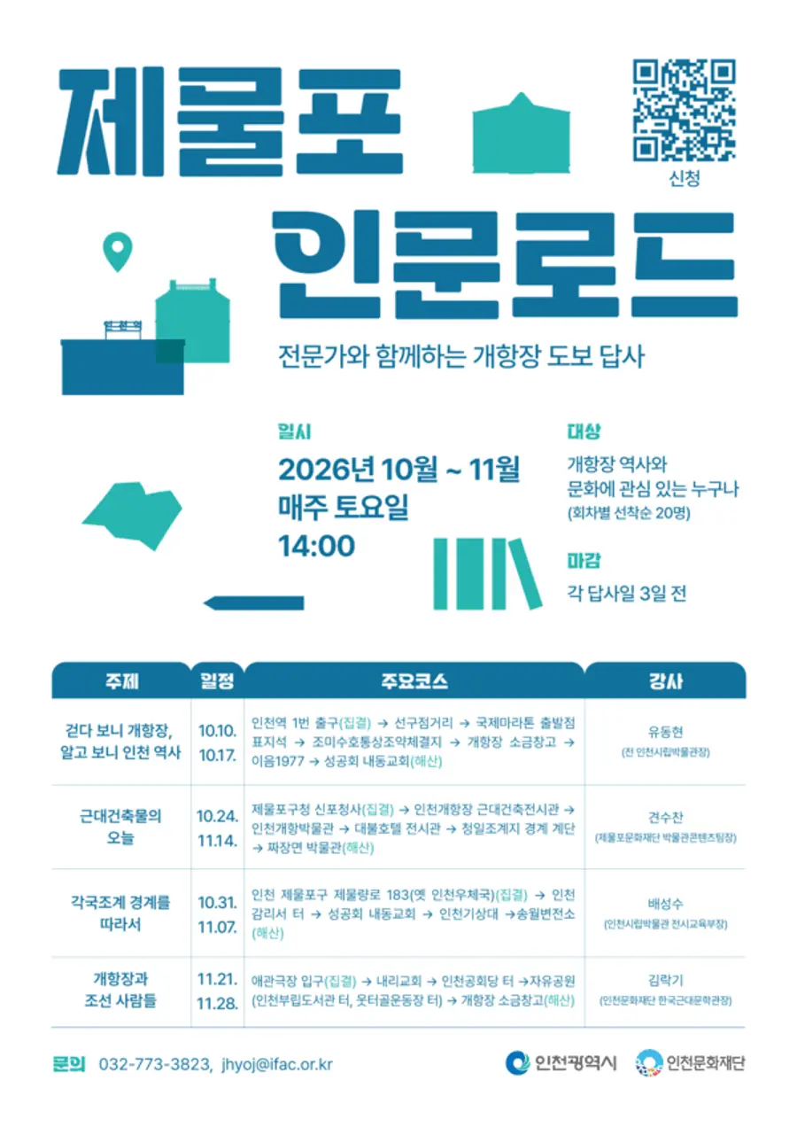 인천문화재단, 제물포 인문로드