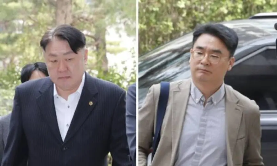 왼쪽부터 신충식, 조현영 전 인천시의원