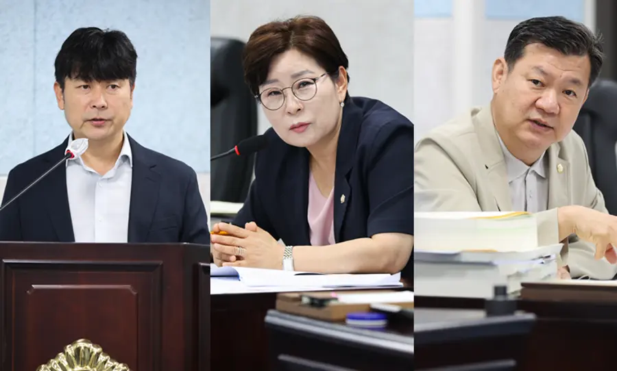 왼쪽부터 김종호, 오수연, 박태은 제물포구의원