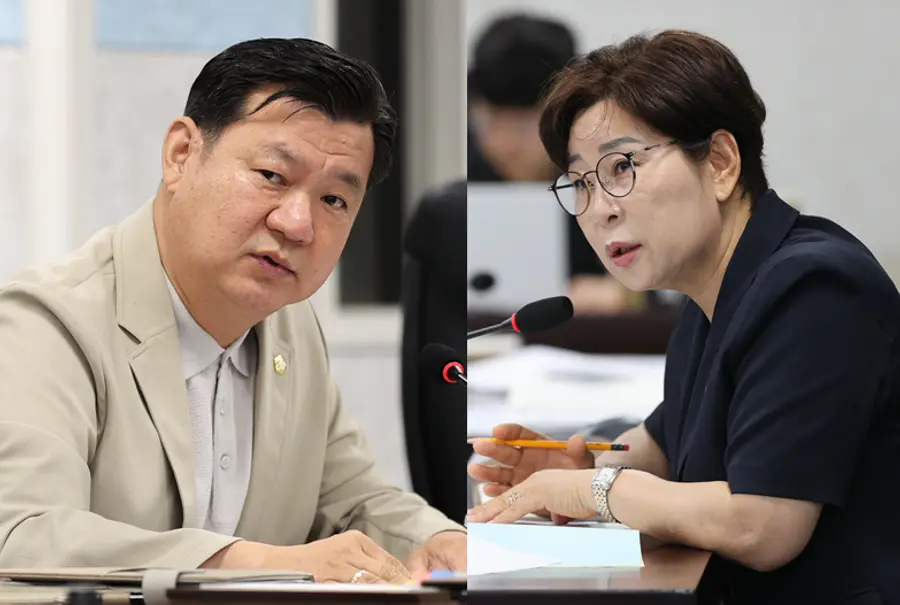 왼쪽부터 박태은, 오수연 제물포구의원