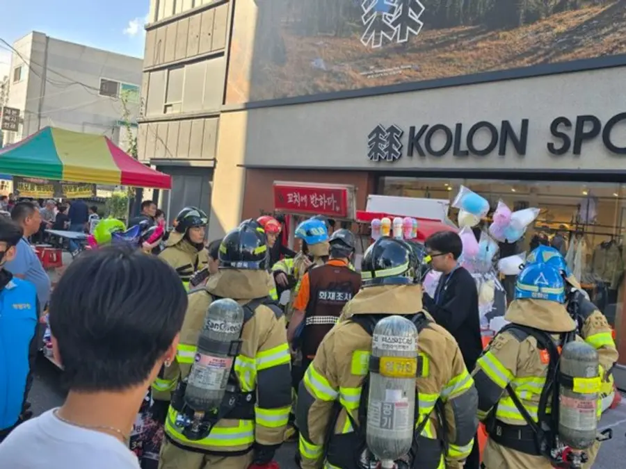 부평풍물대축제 행사장 인근 푸트트럭 화재