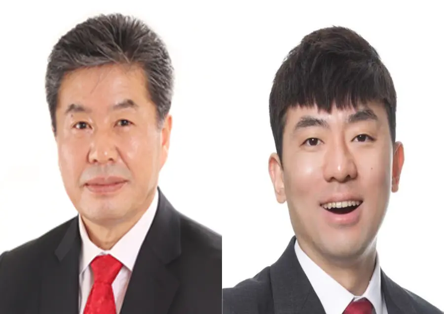 왼쪽부터 이병택 계양갑, 신성영 서해을 조직위원장