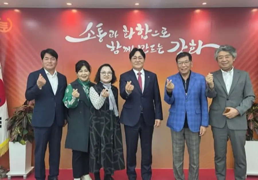 인천충북도민회, 박용철 강화군수 예방