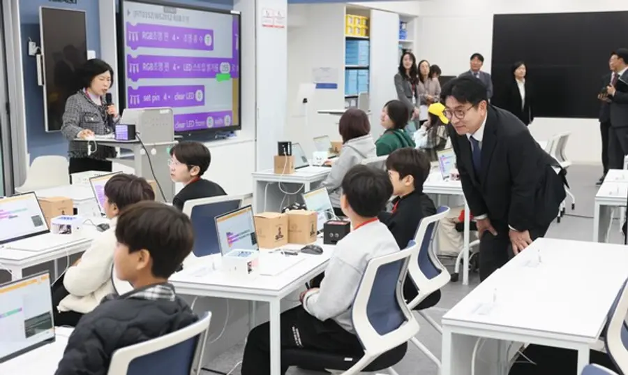 도성훈 인천교육감, 제물포AI융합교육센터에서 열린 외신 프레스투어 참석