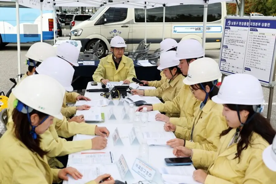 남동구, 체육관 복합재난 가정한 안전한국훈련